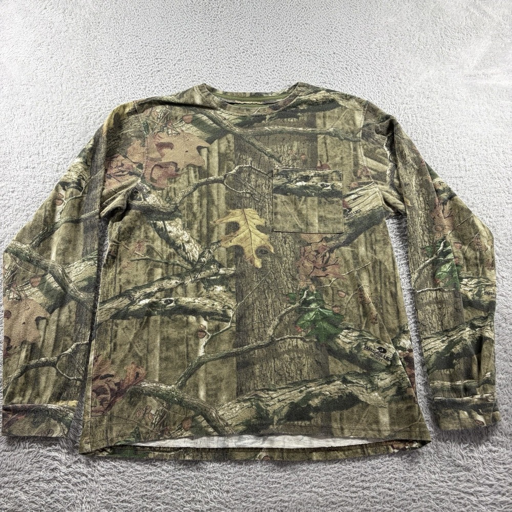 Mossy Oak Break Up Infinity Camo Shirt Mens Large Long Sleeve‎ Baselayer Hunting